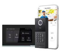 Interphone vidéo avec écran tactile de 7 pouces, résolution Full HD, clavier et application Tuya