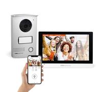 Interphone Vidéo Connecté Filaire - Écran Tactile 7 Pouces, Vision Nocturne | VisioDoor wifi, grand angle, mémoire carte micro SD, IP55, surveillance, PVF0056