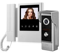 Interphone vidéo de 4,3 pouces avec caméra, étanche et doté d'une fonction de déverrouillage