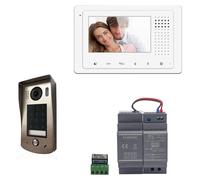 Interphone vidéo, écran couleur de 4,3 pouces, caméra grand angle de 105°, clavier à code