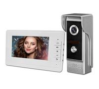 Interphone Vidéo Filaire De 7 Pouces Pour La Maison Système De Sonnette De Porte Un Moniteur D'Intérieur Avec Une Caméra Extérieu