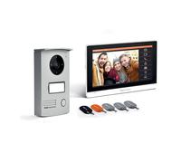Interphone vidéo filaire SCS Sentinel avec fonction RFID (badges) blanc