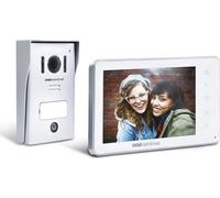 Interphone Vidéo Filaire SCS SENTINEL VisioKit 7, Écran 7 pouces, 10 Mélodies, Platine de Rue Aluminium, Blanc