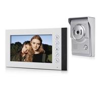 Interphone vidéo filaire - TRAHOO - Moniteur 7"" - Caméra 720p (700TVL) - Vision nocturne IR - Portée jusqu'à 100 m