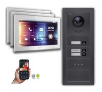 Interphone vidéo Goliath IP : 10 pouces pour maison de 3 logements, écran, anthracite : 10 pouces blanc : 4 ports POE : raccordement par boîtier encastré : 4 ports POE Couleur de l'écran : 10 pouces b