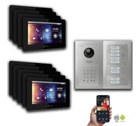 Interphone vidéo Goliath IP : 7 pouces, maison individuelle, code numérique, argent : 7 pouces noir : boîtier en saillie Couleur de l'écran : 7 pouces noir Montage : boîtier en saillie