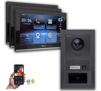 Interphone vidéo Goliath IP avec caméra 10 pouces RFID anthracite : 3 moniteurs : 10 pouces noir : boîtier en saillie Nombre de moniteurs : 3 moniteurs Couleur du moniteur : 10 pouces noir Montage : b