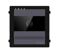 Interphone vidéo Hikvision 2 fils HD 2 MP, 1 bouton, 2 relais, en saillie/encastré, IP65