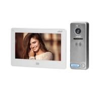 Interphone vidéo pour une famille Vibell FELIS MEMO ORNO OR-VID-EX-1060/W, couleur, écran plat LCD 7", contrôle automatique de la porte, fonction interphone, 7 sonneries, IP65, blanc/gris