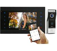 Interphone vidéo, résolution 1080p, écran de 7 pouces, connexion filaire, capteur CMOS, mode mains libres