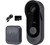 Interphone vidéo sans fil avec caméra, étanche, 64 Go