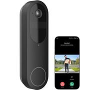 Interphone vidéo sans fil compatible avec les smartphones et les tablettes, doté d'une vision nocturne et d'un système audio bidirectionnel