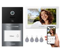 Interphone vidéo sans fil, écran tactile de 7 pouces, résolution 1080P, système à 2 fils, interphone