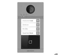 Interphone vidéo sans fil - Hikvision - DS-KV8413-WME1 - 4 boutons d'appel - Lecteur de badge - Compatible NVR