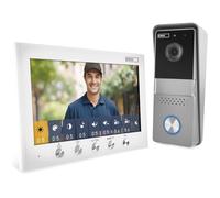 Interphone Vidéo, Version 2 Fils - Sonnette Vidéo Hd 720P - Caméra Étanche Avec Vision Nocturne, Moniteur Avec Écran Couleur De 7""