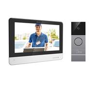 Interphone vidéo WiFi Byron DIC-23312 Blanc Filaire - Écran Tactile 7" - 6 Badges RFID Inclus