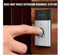 Interphone visiophone Sonnette de porte Interphone mini sonnette vocale interphone portatif sécurité maison 2,4 GHz sans fil à