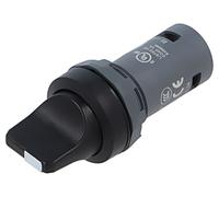 Abb-entrelec c2ss2-10b-10 - Sélecteur compact 2 positions noir opaque