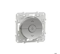 Schneider Electric - Odace, interrupteur Alu, 3 boutons montée/descente/stop pour volets-roulants - S530208