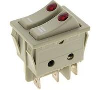Interrupteur 6 cosses double a voyants - Radiateur Delonghi - Interrupteurs et switch
