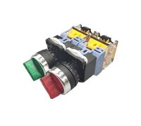 Interrupteur à 3 boutons, 22mm, LA38-11XD/2 LA38-20XD/3, avec lumière, sélecteur autobloquant, 2/3 positions, 10A/440V(Yellow,36v)