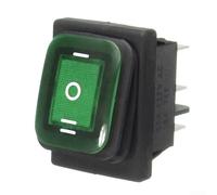 Interrupteur à bascule 6 broches On-Off-On 12 V LED pour voiture bateau | Connexion à 6 broches, fonction On-Off-On, LED intégrée, système 12 V CC, facile à installer
