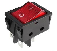 Interrupteur à bascule à 4 broches avec LED 30 A 250 VAC IP65 étanche boîtier ignifuge interrupteur marche/arrêt pour soudeur chauffage bateau industrie nylon éclairé 1 pièce