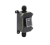 Interrupteur à bascule en ligne étanche, 30a, 12V, 24V, 220V, avec LED, boîtier extérieur scellé IP65, cordon d'alimentation à bascule(082,WHITE_110V-220V)