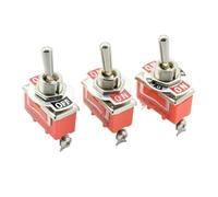 Interrupteur à bascule étanche en acier inoxydable, 12V, robuste, marche/arrêt sur la voiture, métal SPDT SPST P0.05, 15A, 250V, Terminal(1pc ON OFF ON)