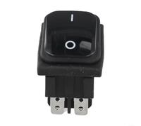 Interrupteur à bascule étanche IP67 20 A DPST rectangulaire pour Industr | Boîtier en plastique, 250 VAC, découpe de 30 x 22 mm, options jaune/vert/noir, idéal pour une utilisation marine et