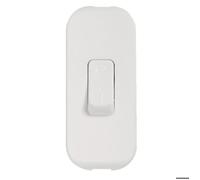 Legrand Interrupteur à bascule 040192 – touche de couleur, coupure bipolaire 2A 250V – Blanc
