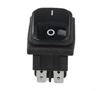 Interrupteur à bascule rectangulaire 20 A DPST avec bouton lumineux, étanche IP67, ouverture du panneau 30 x 22 mm, boîtier en plastique pour installations électriques industrielles, disponible en
