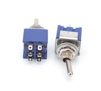 Interrupteur à Bascule Spdt 2 Positions 3 Bornes 6a 125v | Commutation Manuelle Entre Circuits, Cosses Soudables, Maintien Verrouillé, pour Appareils, Moteurs, Maintenance