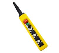 interrupteur à bouton de grue A8713 8913 9 bits palan électrique bouton de levage interrupteur commande simple/double vitesse grue entraînement télécommande poignée étanche(Double Speed 8913)