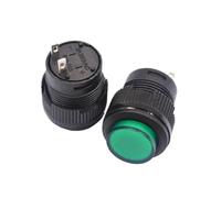 Interrupteur à bouton-poussoir à verrouillage automatique, rond, 4 broches, 2 broches, 16 mm, avec LED 3 V, R16-503AD/R16-503BD, 5/20/100 pièces