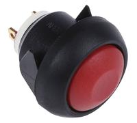 Interrupteur À Bouton-Poussoir APEM IBR3SAD600, Rouge, À Encastrer