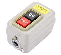 Interrupteur à bouton-poussoir autobloquant 3P 15A 110/220/380V | Commande directe du moteur sans contacteur pour circuits AC 220V ou 380V avec bornes à vis