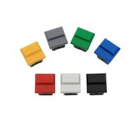 Interrupteur à bouton-poussoir carré momentané SPDT PCB PB86-B0 4 broches, 10 pièces(10Pcs Yellow)