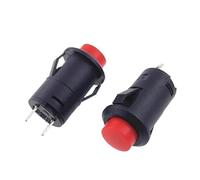 Interrupteur à bouton-poussoir circulaire DS-425 à réarmement automatique, sans verrouillage, 1,5/3 A, 250/125 V CA, 12 mm, plusieurs couleurs, 1 pièce(K030a038-Red)