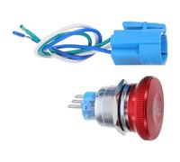 Interrupteur à Bouton-poussoir D’arrêt D’urgence Verrouillable 22 MM | Acier Inoxydable, Connexion 3 Broches, Coupure Rapide, pour Lignes Industrielles, Rouge