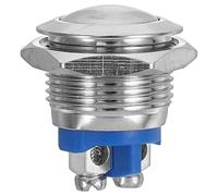 Interrupteur à Bouton-poussoir de Voiture Autobloquant en Métal | Compact, Usage Automobile de Remplacement, Contrôle Souple, pour Appareils Électroniques, Montage à Trou Unique
