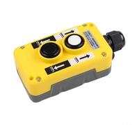 Interrupteur à bouton-poussoir industriel COB-T1/T2/T3 - Station suspendue - Étanche à la pluie - Contrôleur IP68 pour l'automatisation de levage de levage - Jaune (COB-T1)