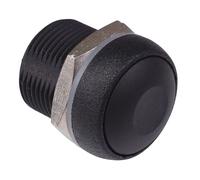 Interrupteur À Bouton Poussoir Momentané Noir 16Mm SPST IP67