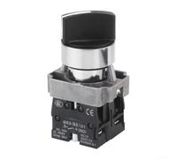 Interrupteur à bouton rotatif autobloquant 2 positions 10 A 600 V Panneau de commande compact réacteur d'automatisation industrielle (XB2-BD21)