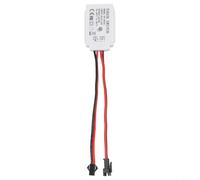 Interrupteur à capteur tactile 12 V 5 A 60 W LED pour surfaces en verre acrylique, gradation sensible à une touche pour armoires de salle de bain, blanc (fil simple)