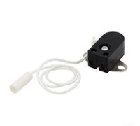 Interrupteur à cordon pour lampes de table et lampes murales - Contrôle rotatif de la lumière avec cordon 250 V 2 A - Matériau en alliage PC ignifuge - Design compact - Installation sûre - Accessoire