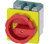 Interrupteur à coupure en charge; rouge, jaune 3 pôles 50 mm² 125 A 690 V/AC Siemens 3LD28040TK53