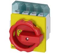 Interrupteur à coupure en charge; rouge, jaune 4 pôles 16 mm² 32 A 690 V/AC Siemens 3LD22031TL53