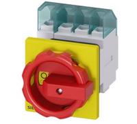 Interrupteur à coupure en charge; rouge, jaune 4 pôles 16 mm² 32 A 690 V/AC Siemens 3LD22541TL53