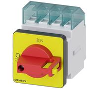 Interrupteur à coupure en charge rouge, jaune 4 pôles 6 mm² 16 A 690 V/AC Siemens 3LD20221TL13